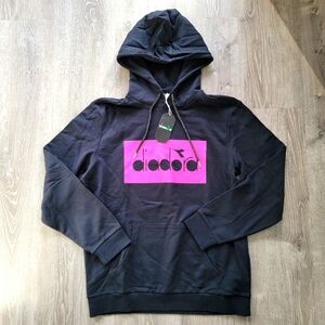 BRAND NEW Diadora Box Logo 5Palle Targa Hoodie Men's Size XL
